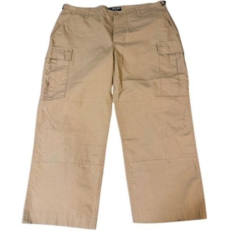 LA Police Gear Cargo Pants Men L Long Khaki BDU1001 Ripstop Tactical Utility